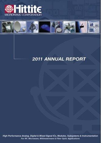 HITT 2011 Annual Report - Hittite Microwave