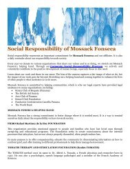Social Responsibility of Mossack Fonseca