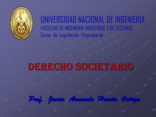 Derecho Societario - UNI - FIIS