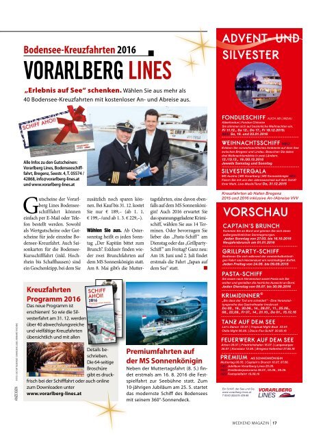 Weekend Magazin Vorarlberg