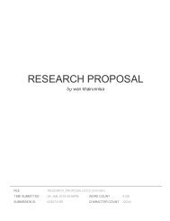 RESEARCH PROPOSAL