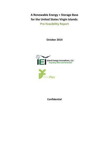 Renewable USVI - Pre-Feasibility Report