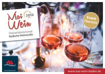 MaiWein 2016 | Weinerlebnismonat Badische Weinstraße | Event-Übersicht