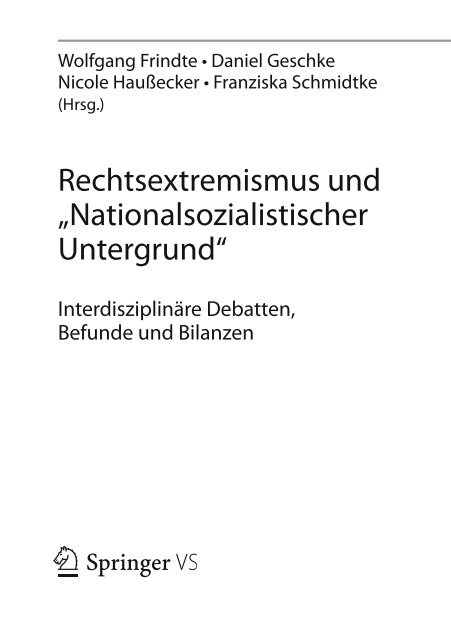 Edition Rechtsextremismus