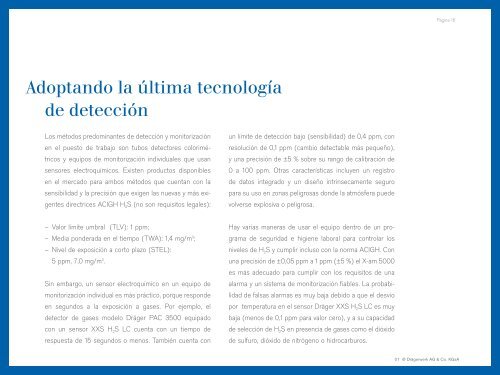 H2S - un reto creciente en la industria del gas y petróleo