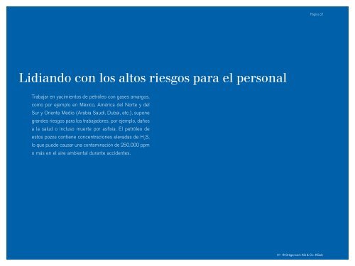 H2S - un reto creciente en la industria del gas y petróleo