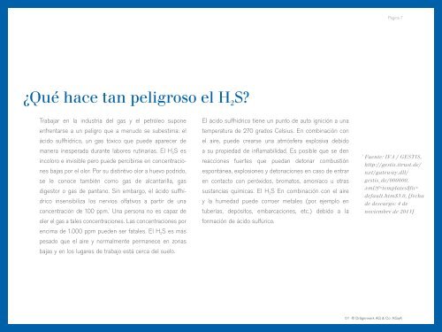 H2S - un reto creciente en la industria del gas y petróleo