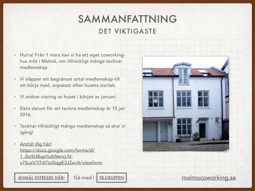 MALMÖ COWORKING