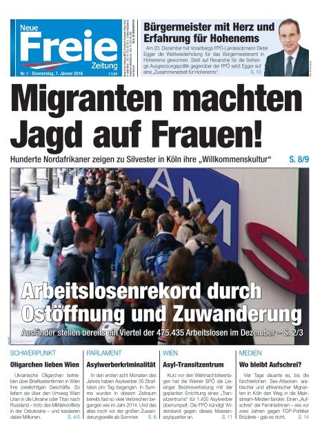 Migranten machten Jagd auf Frauen!