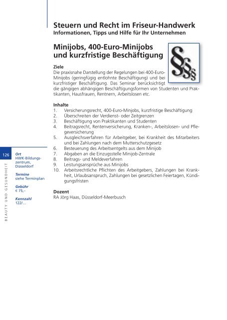 Ohne Lehrling geht es nicht - Meisterschulen