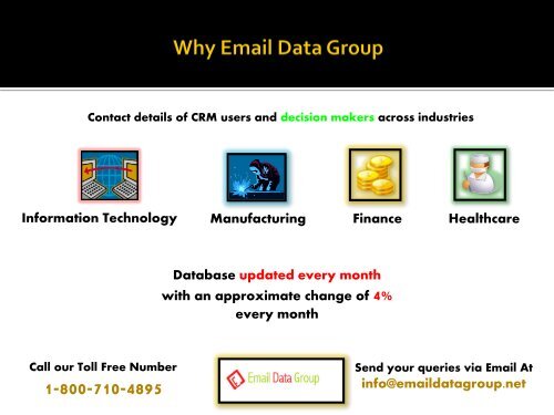 Email Marketing List for CRM