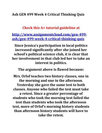 Critical thinking nursing process quiz
