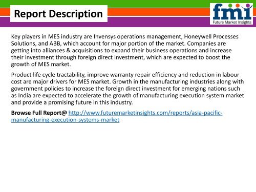 Asia Pacific Most Lucrative Region for Manufacturing Execution Systems (MES) Market