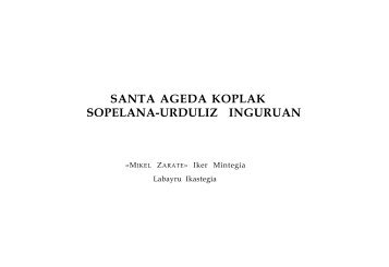 Santa Ageda koplak Sopelana-Urduliz inguruan