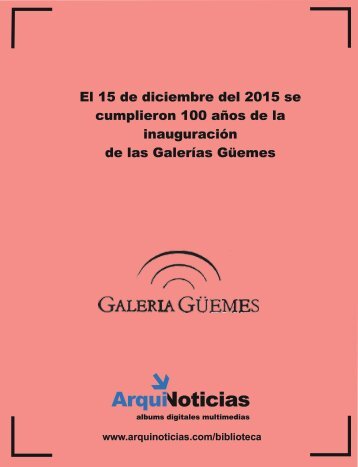 Album N° 15 100 años Galerias Güemes