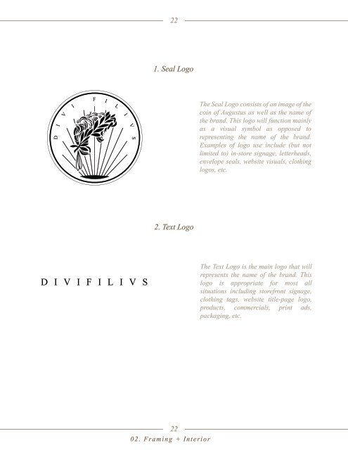 Divi Filius Brand Style Guide