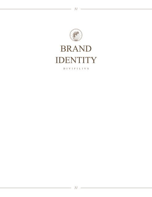 Divi Filius Brand Style Guide