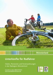 Unterkünfte für Radfahren 2016 Muensterland