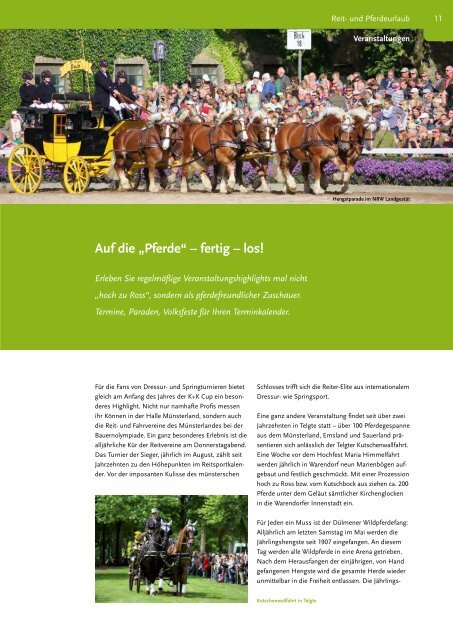 Reit- und Pferdeurlaub im Münsterland