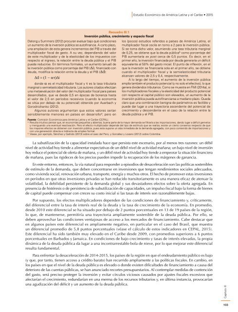 Estudio Económico de América Latina y el Caribe 2015: desafíos para impulsar el ciclo de inversión con miras a reactivar el crecimiento