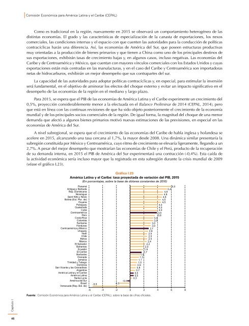 Estudio Económico de América Latina y el Caribe 2015: desafíos para impulsar el ciclo de inversión con miras a reactivar el crecimiento