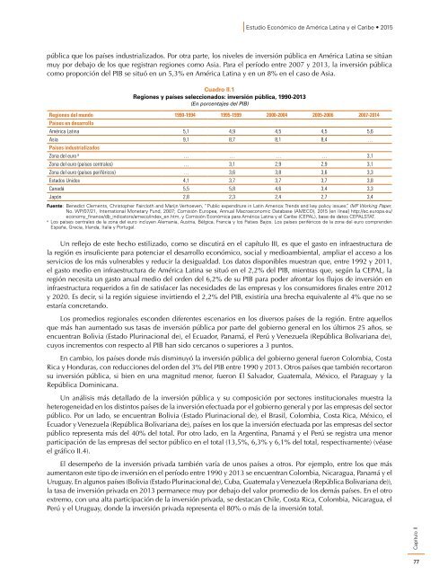 Estudio Económico de América Latina y el Caribe 2015: desafíos para impulsar el ciclo de inversión con miras a reactivar el crecimiento