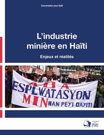 L’industrie minière en Haïti