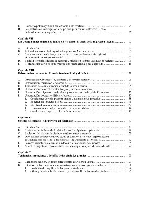 Población, territorio y desarrollo sostenible