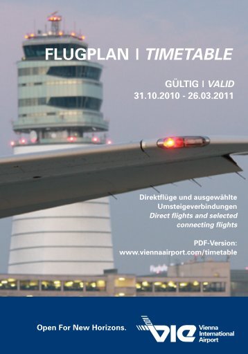 FLUGPLAN | TIMETABLE - Flughafen Wien