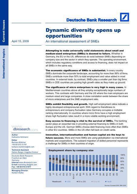 Dynamic diversity opens up opportunities - Deutsche Bank Research