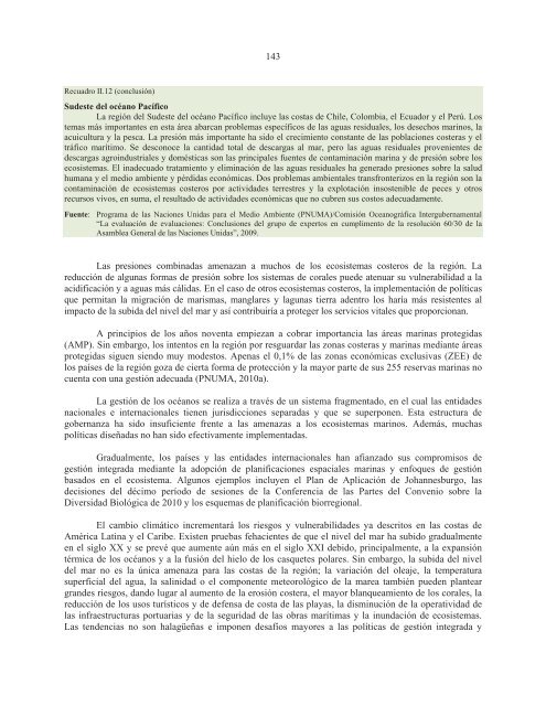 La sostenibilidad del desarrollo a 20 años de la cumbre para la tierra: avances, brechas y lineamientos estratégicos para América Latina y el Caribe