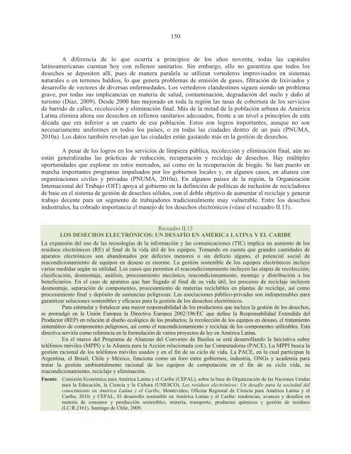 La sostenibilidad del desarrollo a 20 años de la cumbre para la tierra: avances, brechas y lineamientos estratégicos para América Latina y el Caribe