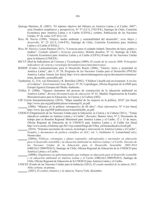 La sostenibilidad del desarrollo a 20 años de la cumbre para la tierra: avances, brechas y lineamientos estratégicos para América Latina y el Caribe