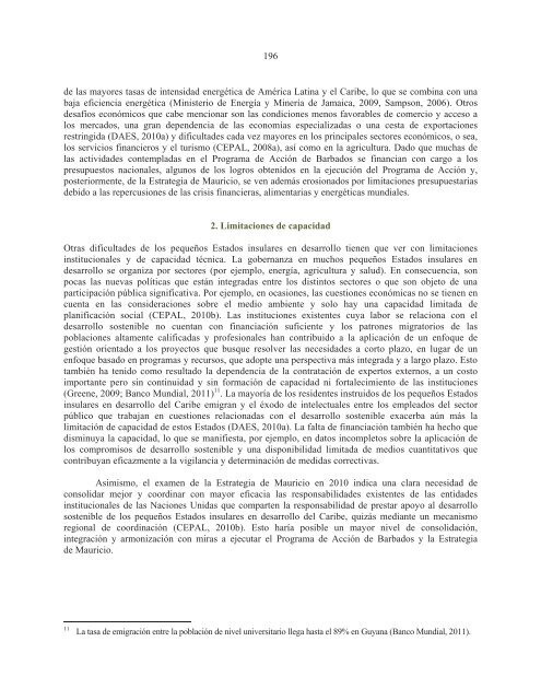 La sostenibilidad del desarrollo a 20 años de la cumbre para la tierra: avances, brechas y lineamientos estratégicos para América Latina y el Caribe