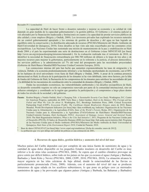 La sostenibilidad del desarrollo a 20 años de la cumbre para la tierra: avances, brechas y lineamientos estratégicos para América Latina y el Caribe