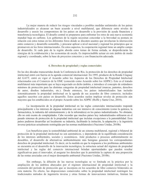 La sostenibilidad del desarrollo a 20 años de la cumbre para la tierra: avances, brechas y lineamientos estratégicos para América Latina y el Caribe