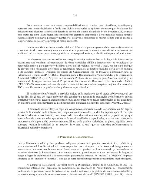 La sostenibilidad del desarrollo a 20 años de la cumbre para la tierra: avances, brechas y lineamientos estratégicos para América Latina y el Caribe