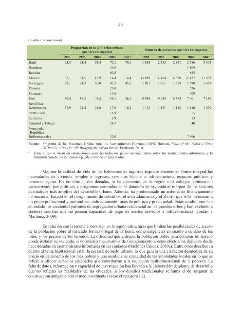 La sostenibilidad del desarrollo a 20 años de la cumbre para la tierra: avances, brechas y lineamientos estratégicos para América Latina y el Caribe