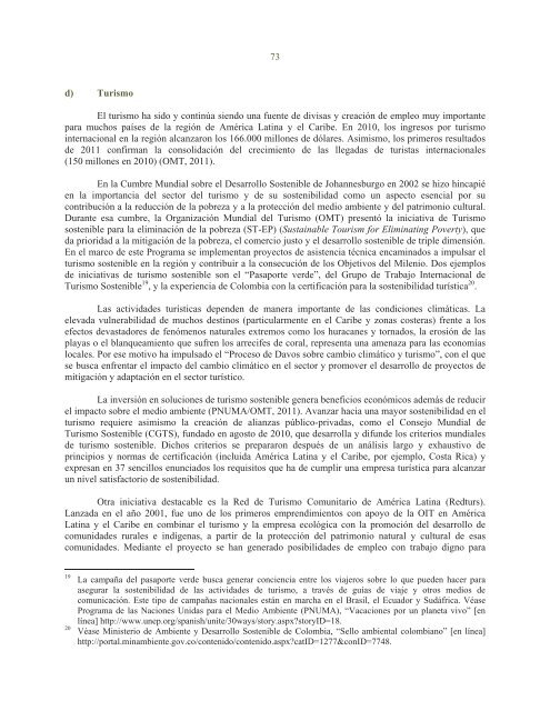 La sostenibilidad del desarrollo a 20 años de la cumbre para la tierra: avances, brechas y lineamientos estratégicos para América Latina y el Caribe