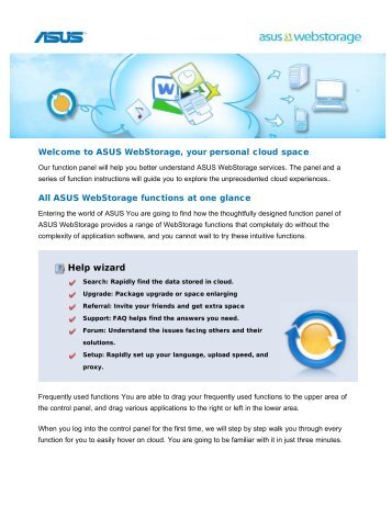 Welcome to ASUS WebStorage