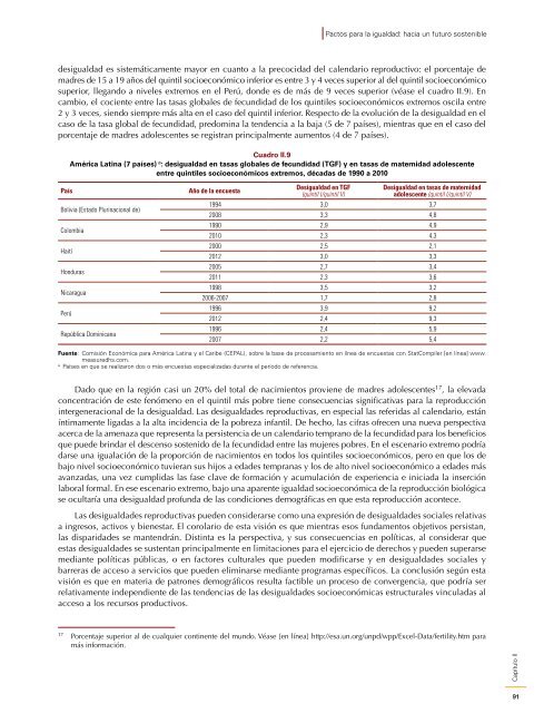 Pactos para la igualdad: Hacia un futuro sostenible