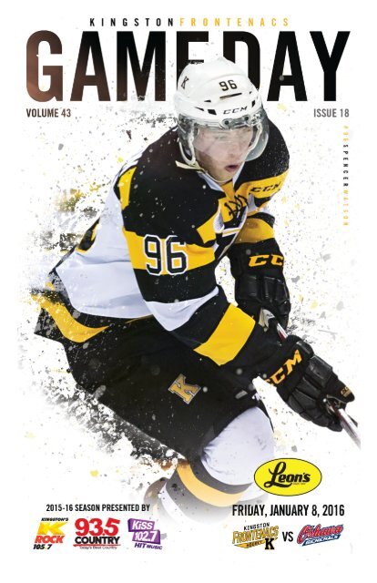 Kingston Frontenacs GameDay January 8, 2016