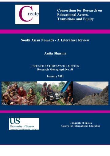 South Asian Nomads - A Literature Review - Create