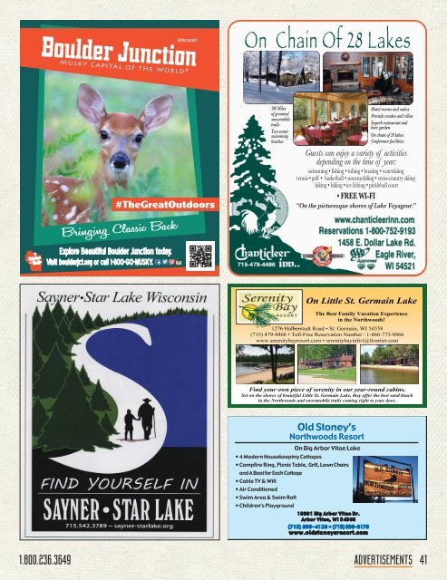 Vilas County Visitor Guide - 2016