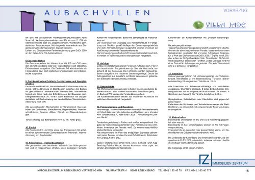 A U B A C H V I L L E N VILLA JADE - Immobilien Zentrum