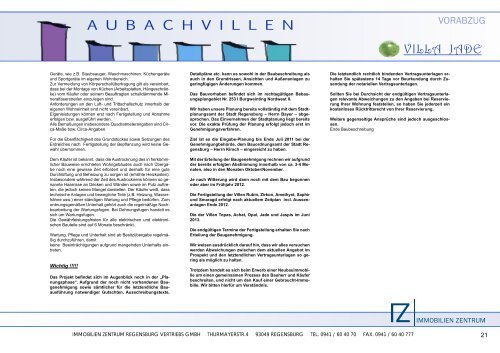 A U B A C H V I L L E N VILLA JADE - Immobilien Zentrum