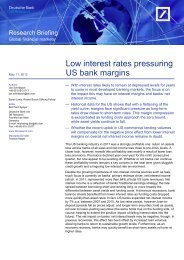 Low interest rates pressuring US bank margins - Deutsche Bank ...