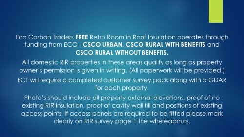 Room In Roof Insulation presentation