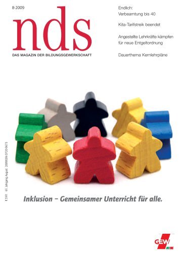 Inklusion – Gemeinsamer Unterricht für alle. - NDS-Verlag