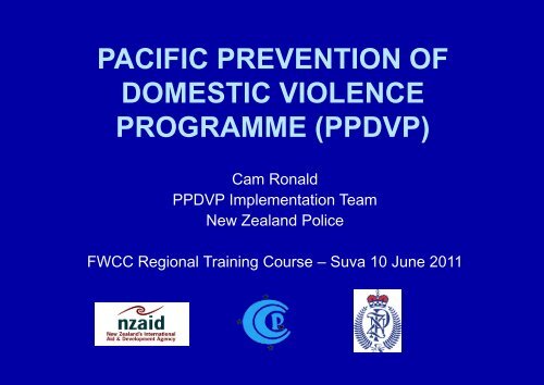 PPDVP Presentation - Pacific Prevention of Domestic Violence ...